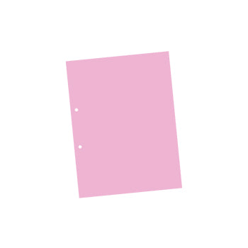 Cartolina A4 com Furos Rosa 7A 250g 1 Folha