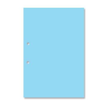 Cartolina A4 com Furos Azul 5A 250g 1 Folha