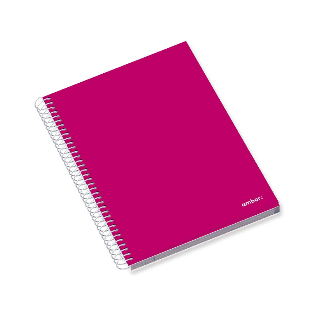 Caderno Espiral A4 Quadriculado PP Ambar School Sortido 1un