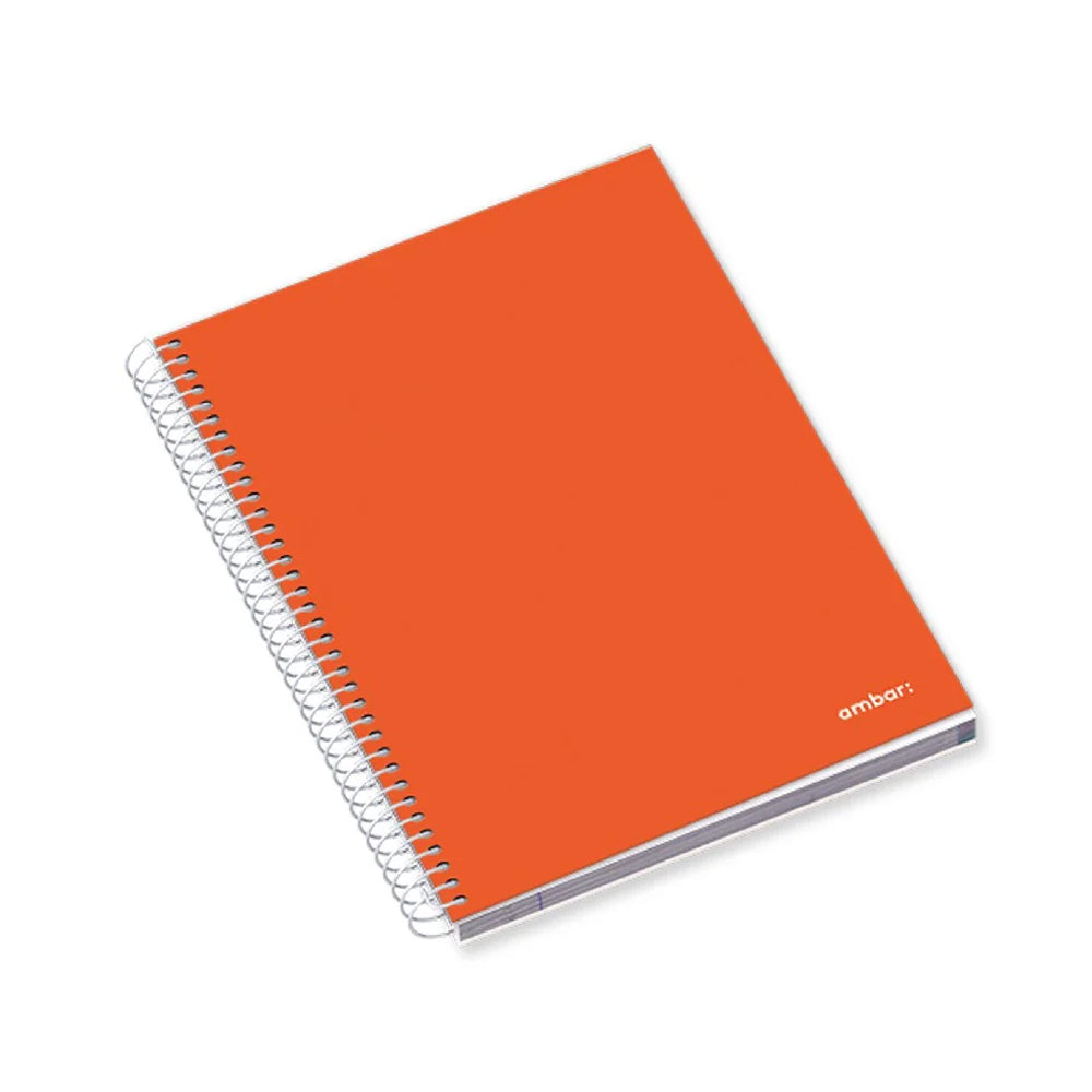 Caderno Espiral A4 Quadriculado PP Ambar School Sortido 1un
