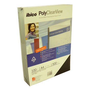 Acetato Encadernação A4 Preto Opaco 500mic Cx 100un