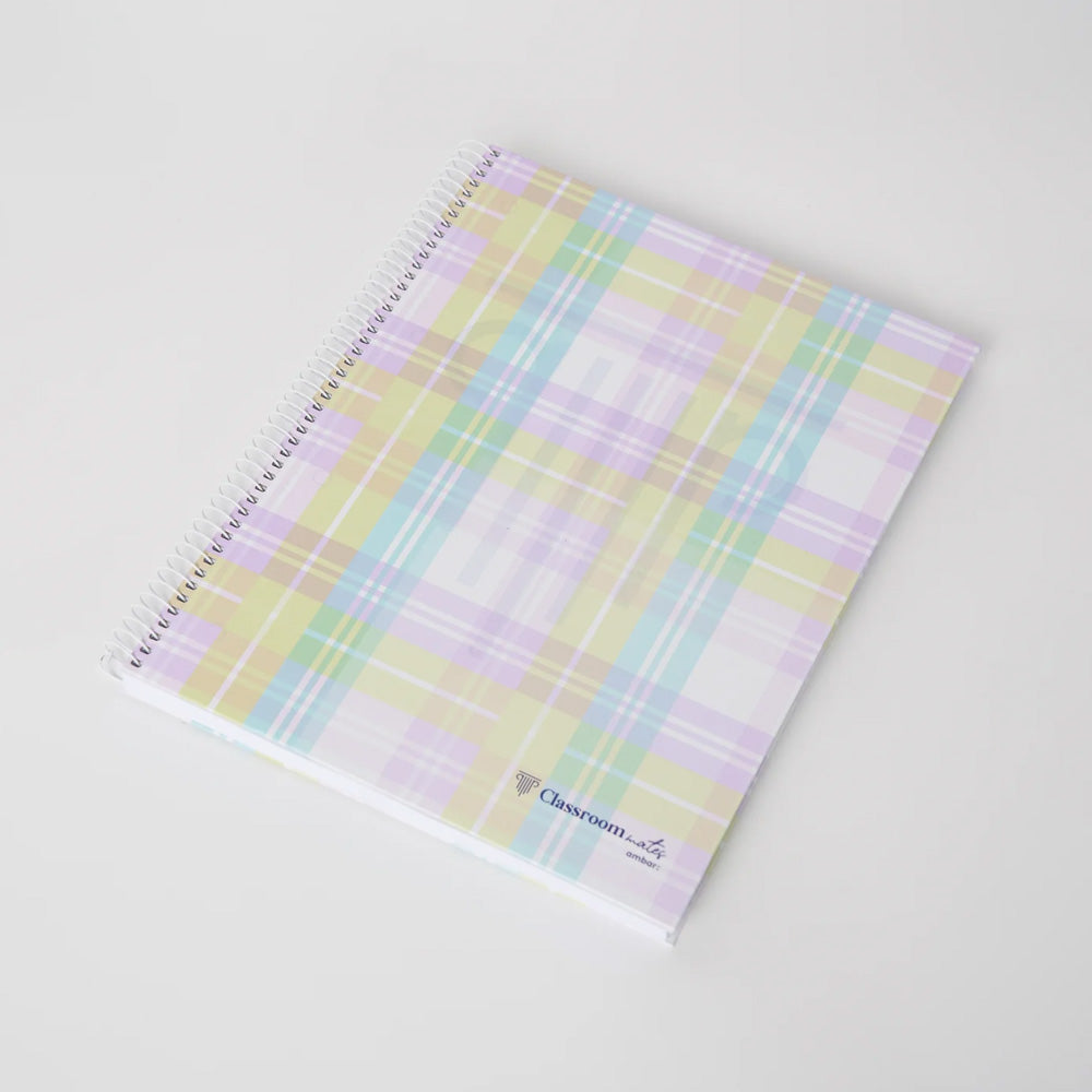 Caderno Espiral A4 Pautado Ambar WB Sortido Pastel 100Fls