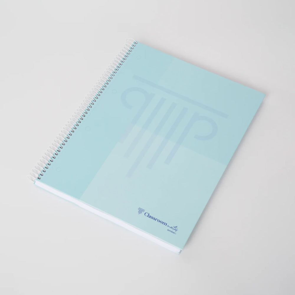 Caderno Espiral A4 Pautado Ambar WB Sortido Pastel 100Fls
