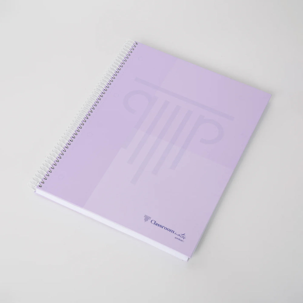 Caderno Espiral A4 Quadriculado Ambar WB Sortido Pastel 1un
