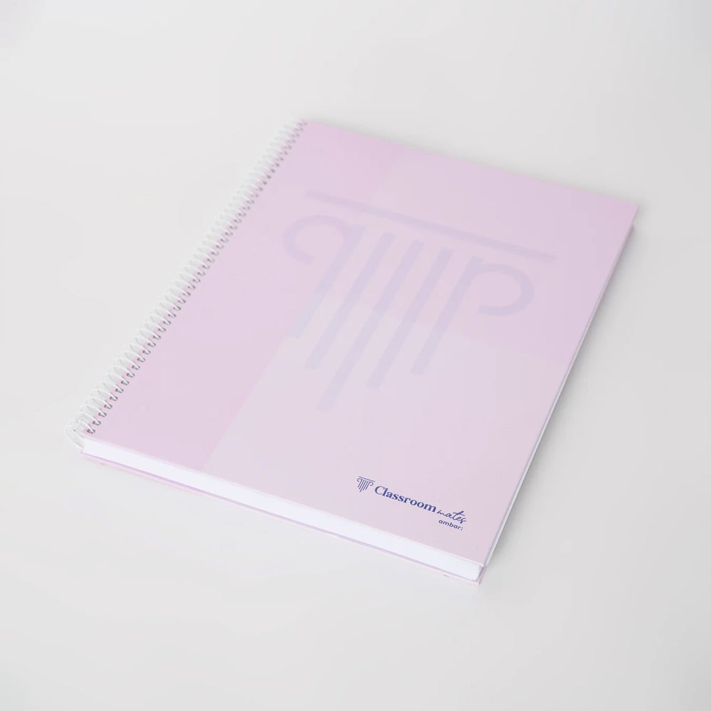 Caderno Espiral A4 Quadriculado Ambar WB Sortido Pastel 1un