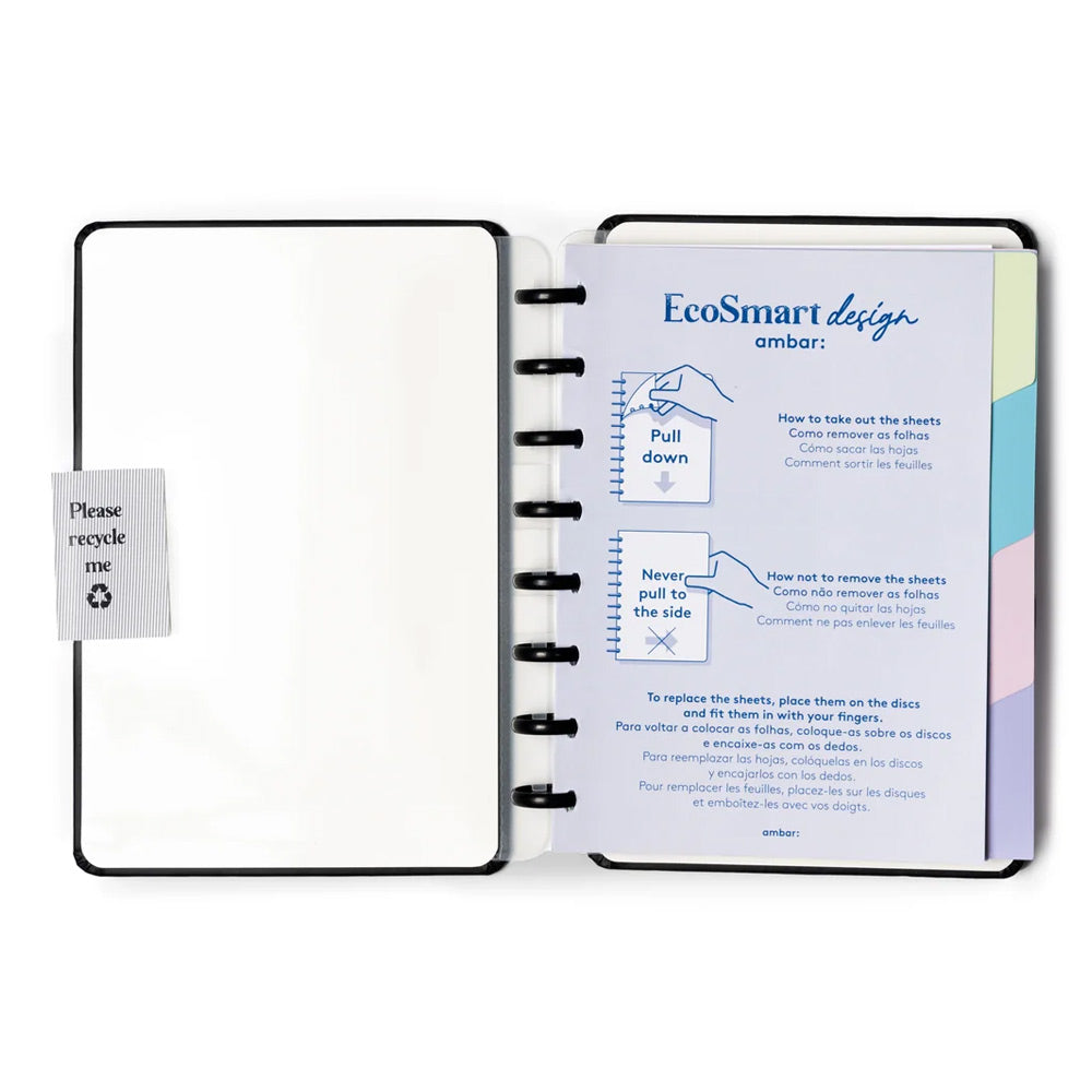 Caderno EcoSmart A5 PU Ambar Castanho 100g 100Fls