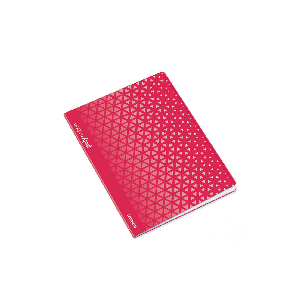 Caderno Agrafado A5 Pautado PP Ambar Triang Sortido 48Fls 1u