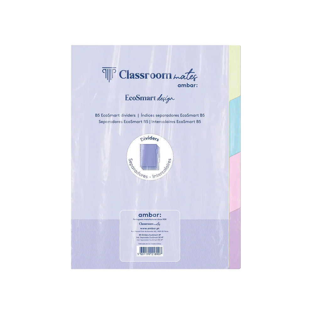 Separadores Caderno Inteligente Ambar EcoSmart B5 4un