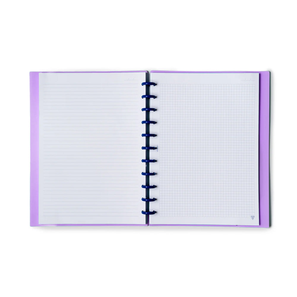 Caderno EcoSmart Classroom A4 PP Ambar Alfazema 100g 100Fls