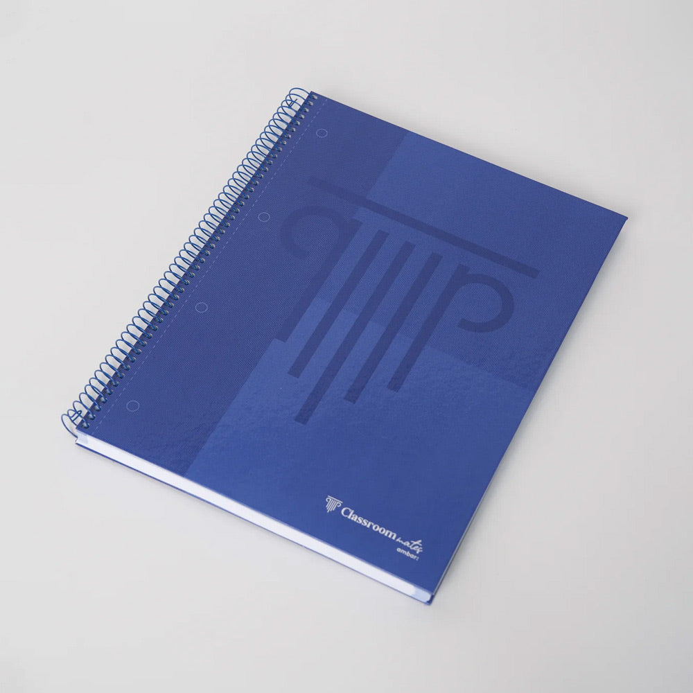 Caderno Espiral A5 Quadriculado 90g Ambar WB Sortido 100Fls