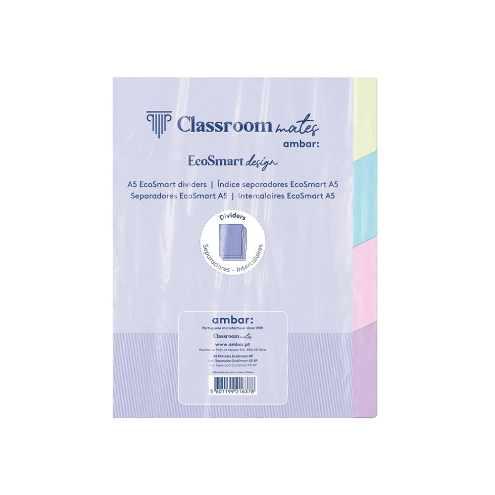 Separadores Caderno Inteligente Ambar EcoSmart A5 4un
