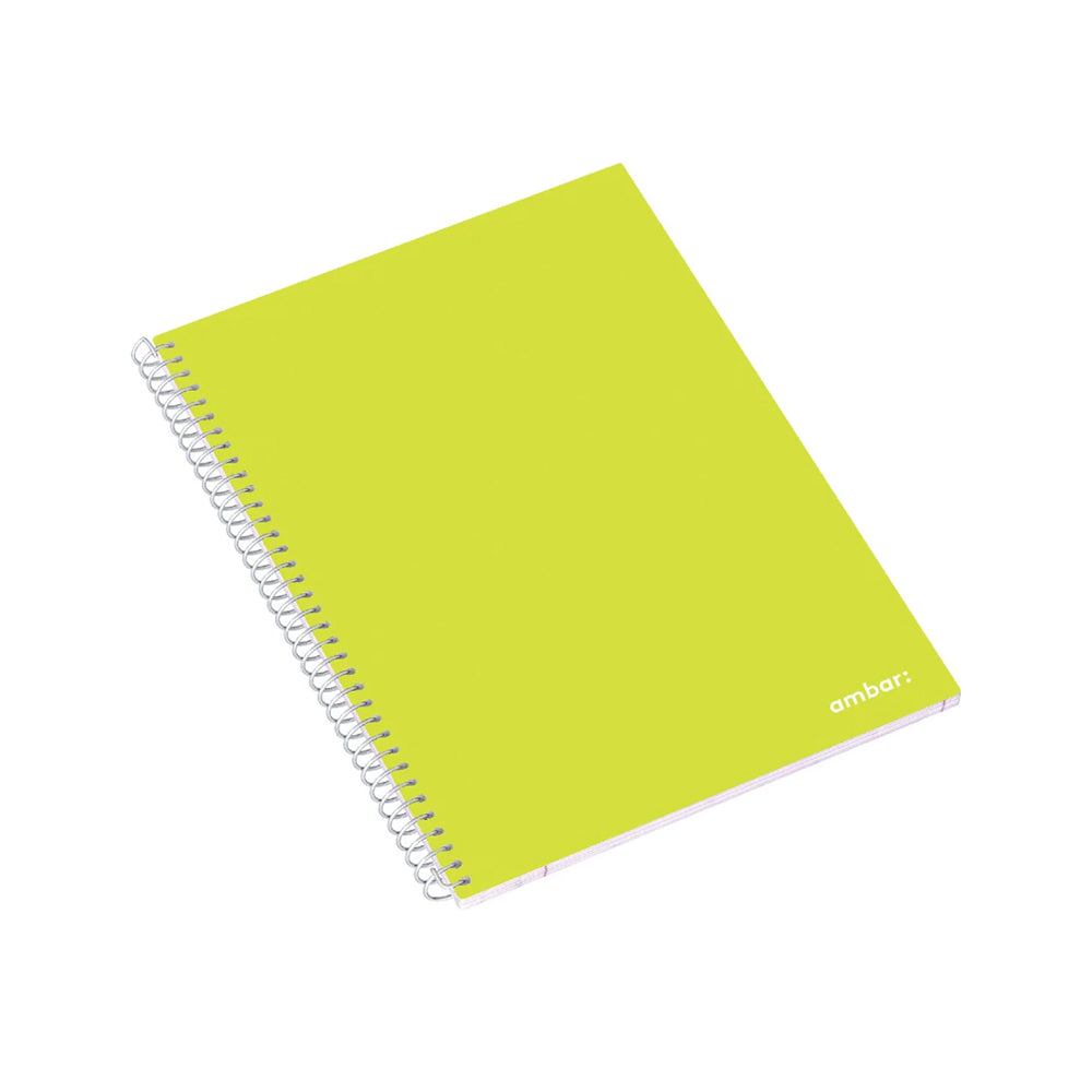 Caderno Espiral A4 Pautado Ambar School Sortido 80Fls 1un