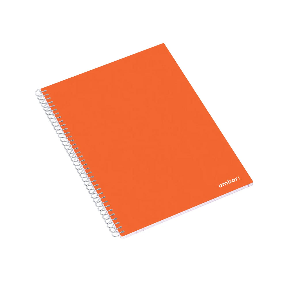 Caderno Espiral A4 Pautado Ambar School Sortido 80Fls 1un