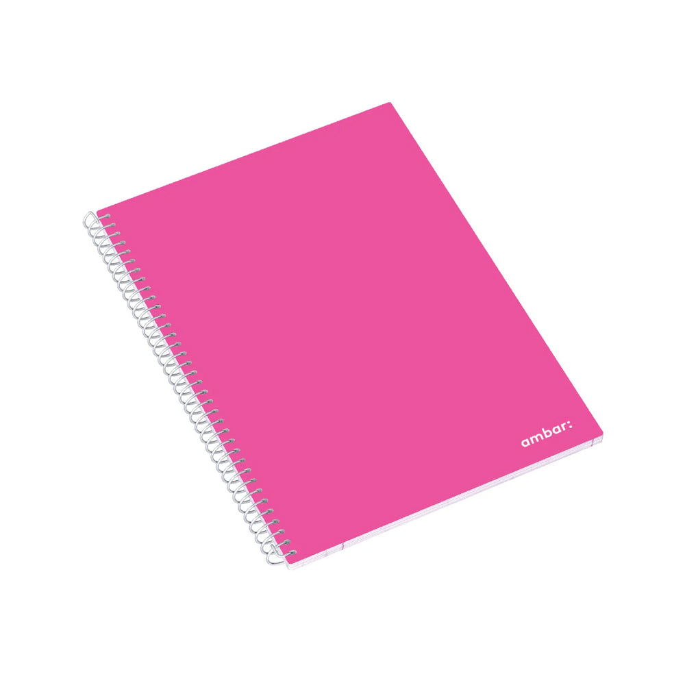Caderno Espiral A4 Pautado Ambar School Sortido 80Fls 1un