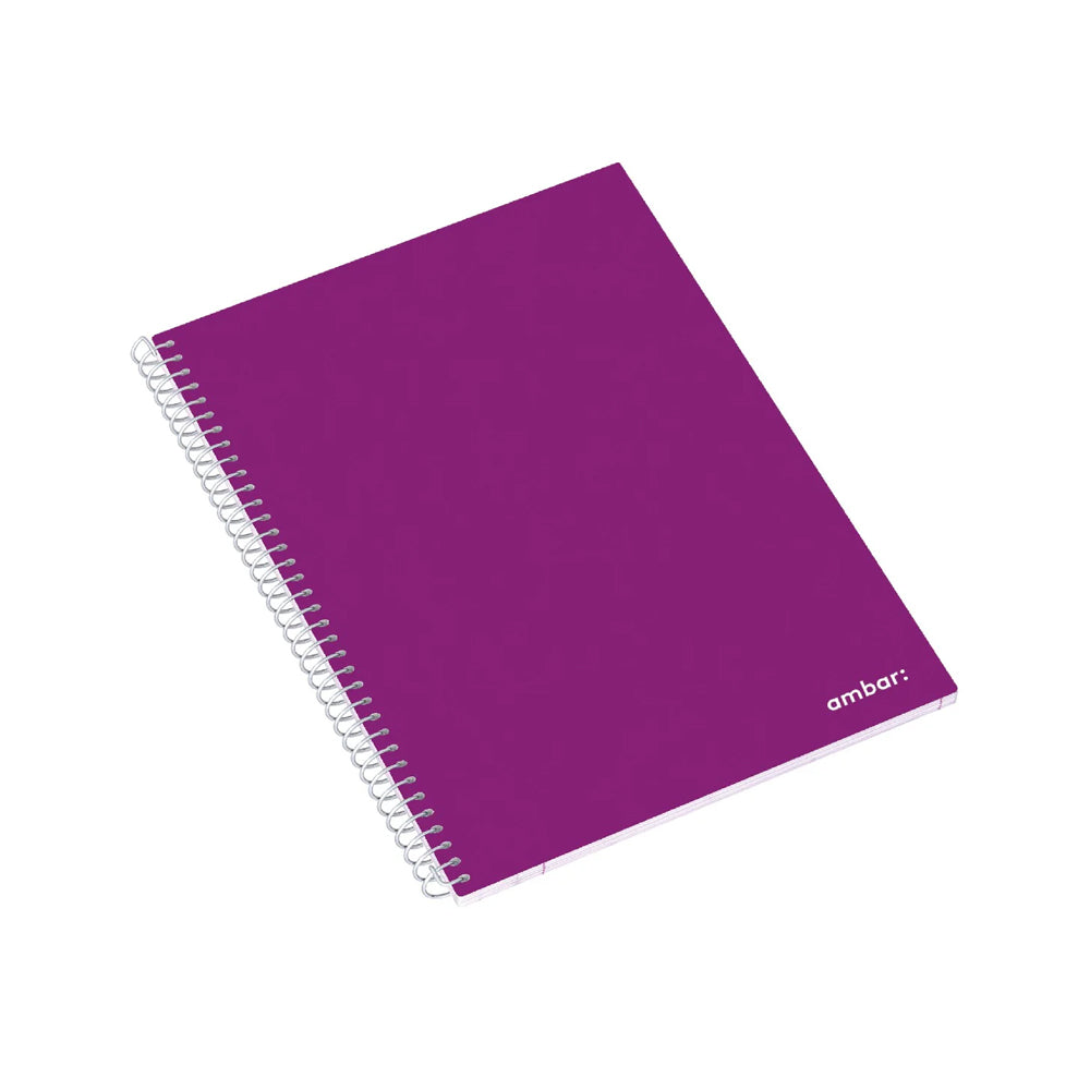 Caderno Espiral A4 Pautado Ambar School Sortido 80Fls 1un