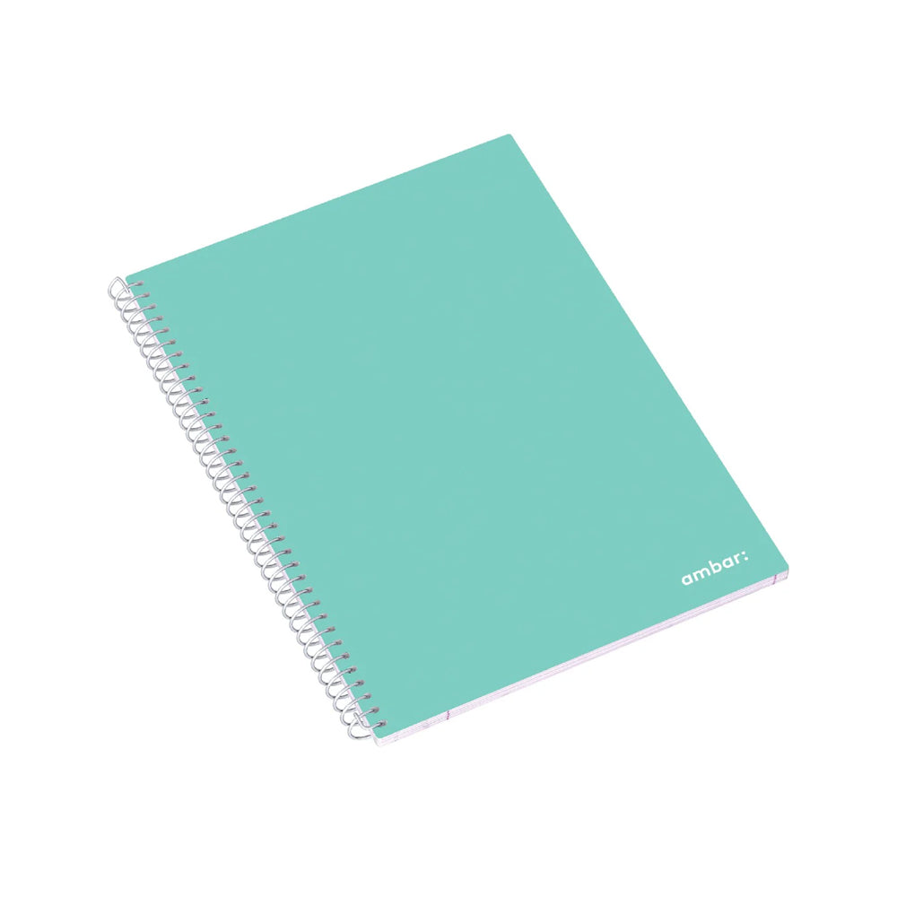 Caderno Espiral A4 Quadriculado Ambar School Sortido 80Fls