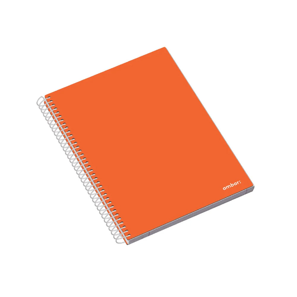 Caderno Espiral A5 Pautado Ambar School Sortido 100Fls 1un