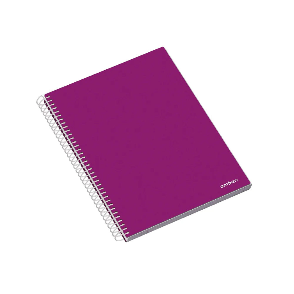 Caderno Espiral A5 Pautado Ambar School Sortido 100Fls 1un