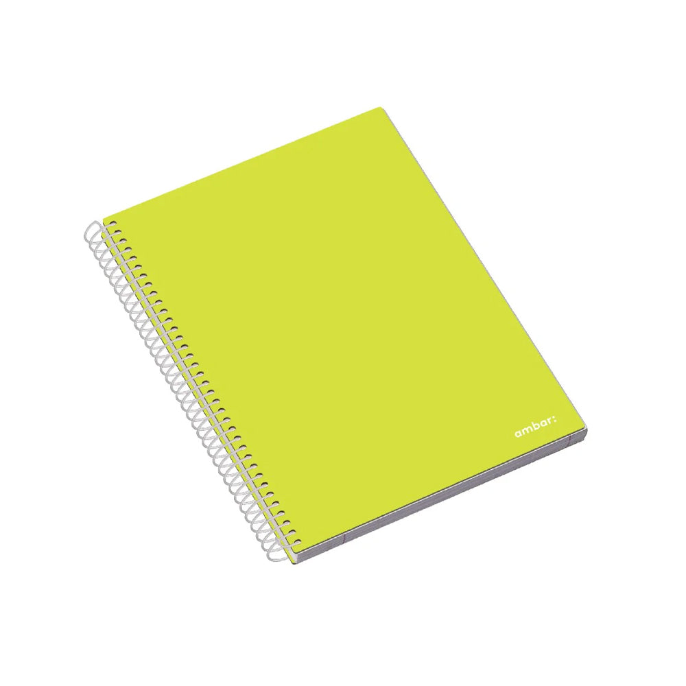 Caderno Espiral A5 Pautado Ambar School Sortido 100Fls 1un