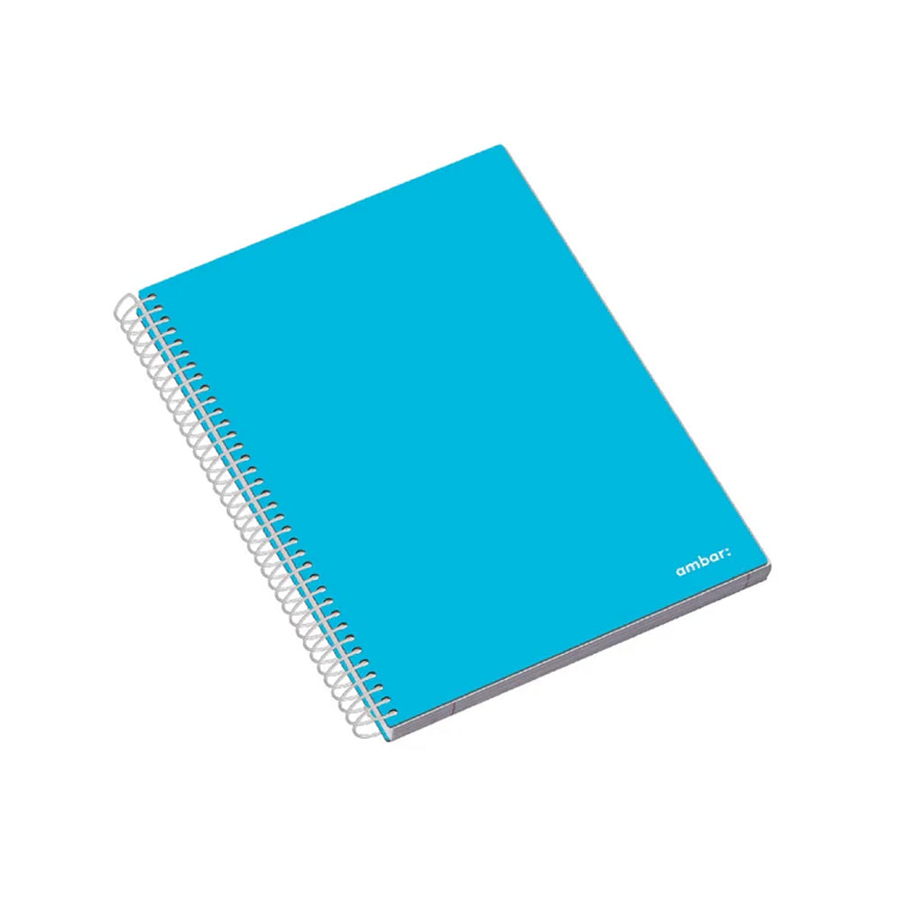Caderno Espiral A5 Pautado Ambar School Sortido 100Fls 1un