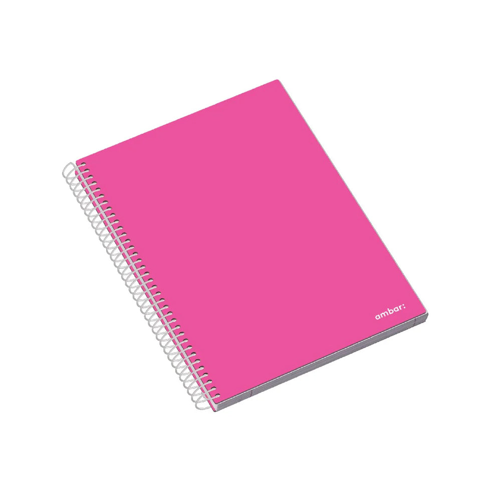 Caderno Espiral A5 Pautado Ambar School Sortido 100Fls 1un