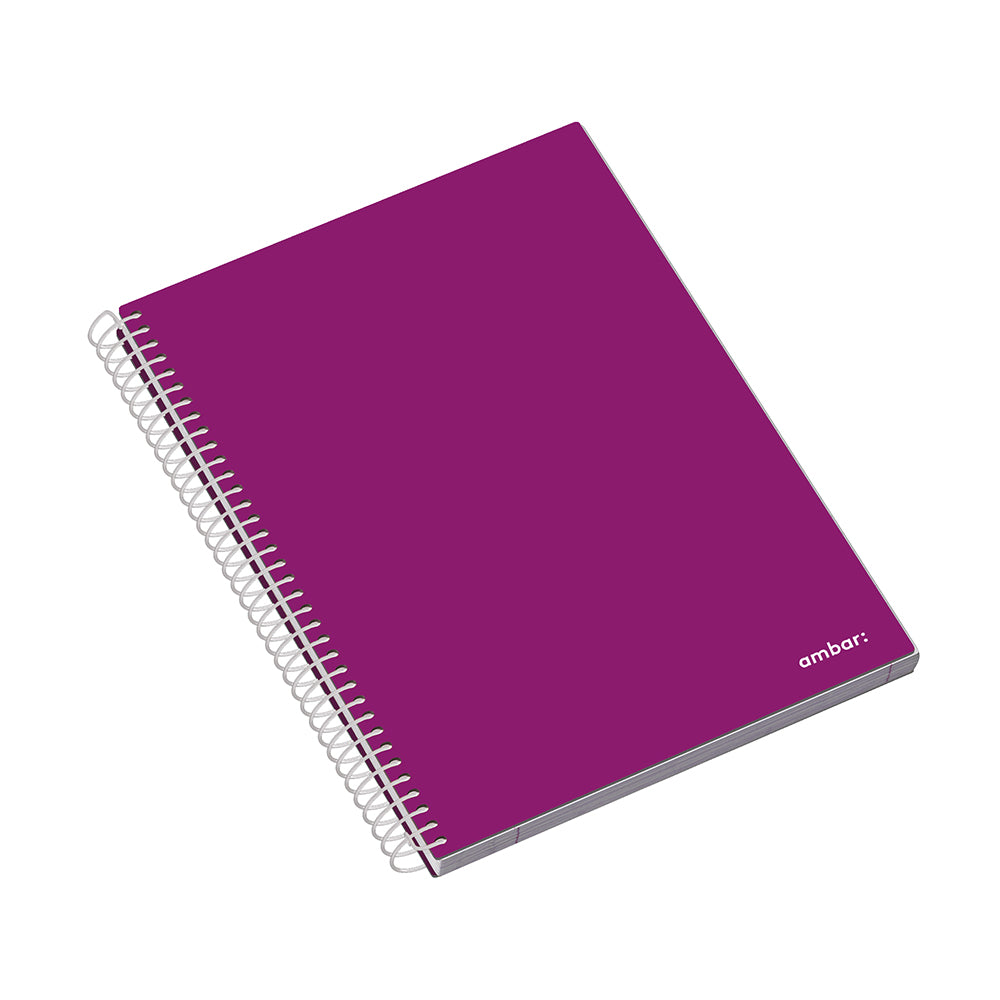 Caderno Espiral A4 Pautado Capa Dura Ambar School 70g 120Fls