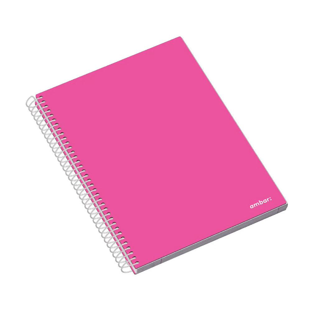 Caderno Espiral A4 Quadri Capa Dura Ambar School 70g 120Fls
