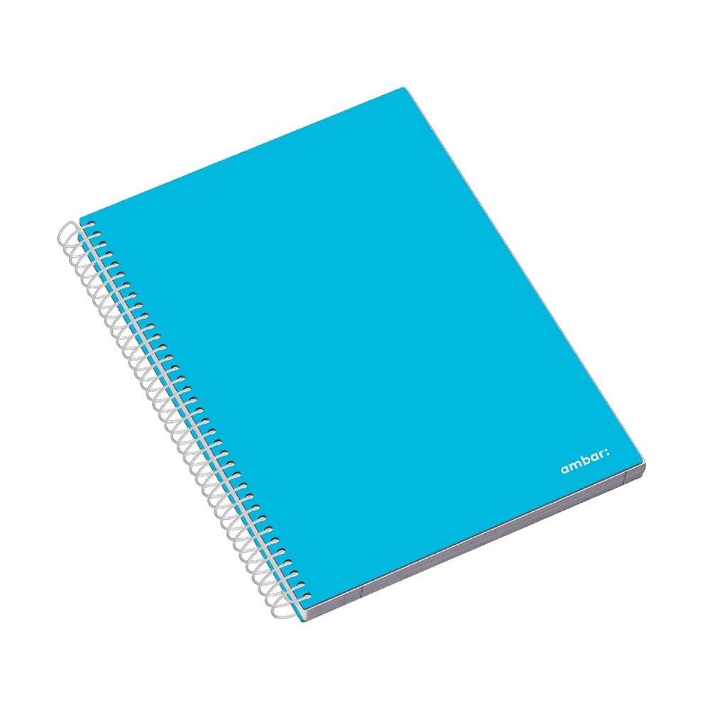Caderno Espiral A4 Quadri Capa Dura Ambar School 70g 120Fls