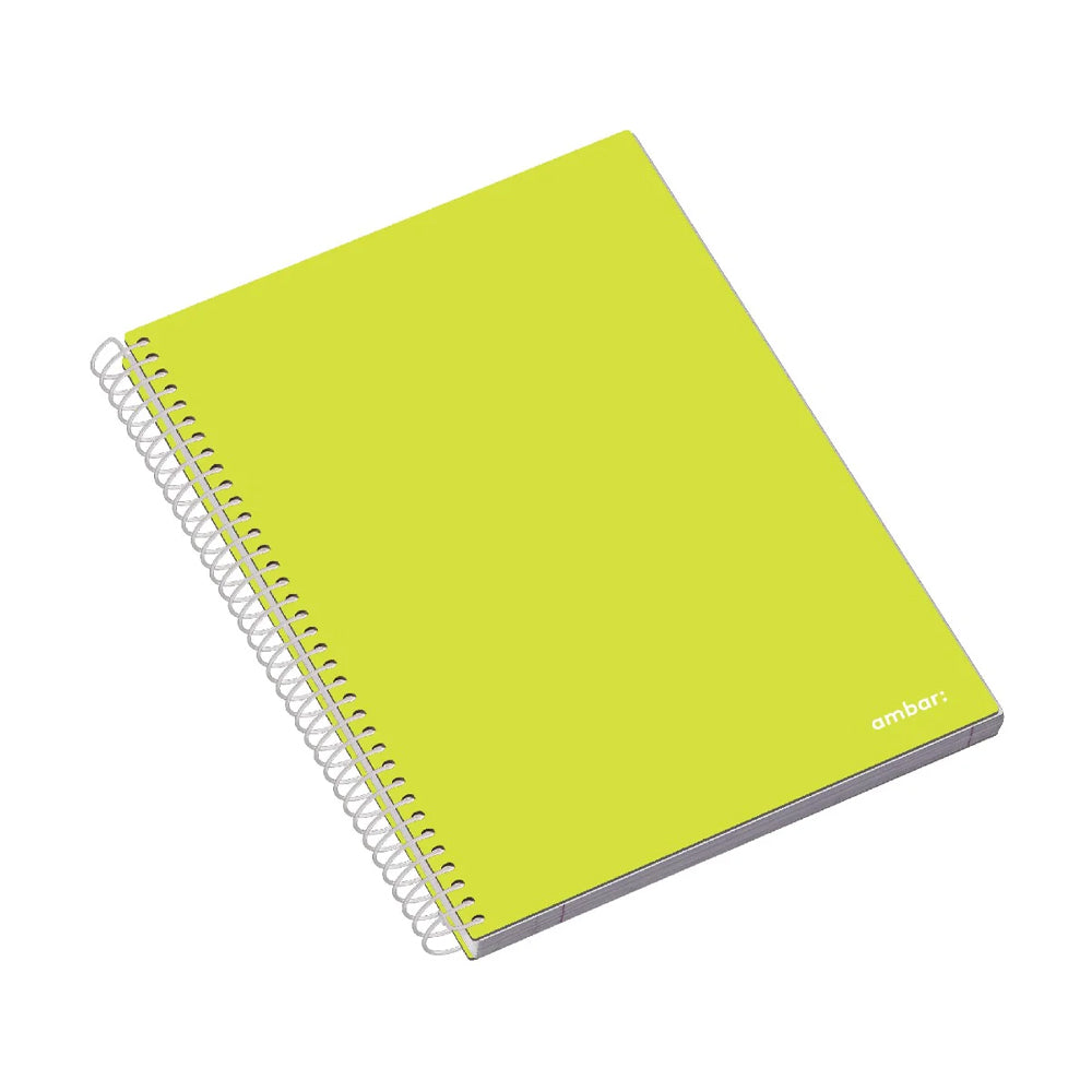 Caderno Espiral A4 Quadri Capa Dura Ambar School 70g 120Fls