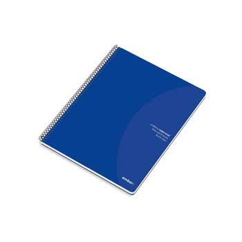 Caderno Espiral A5 Pautado 70g Ambar Azul 80Fls