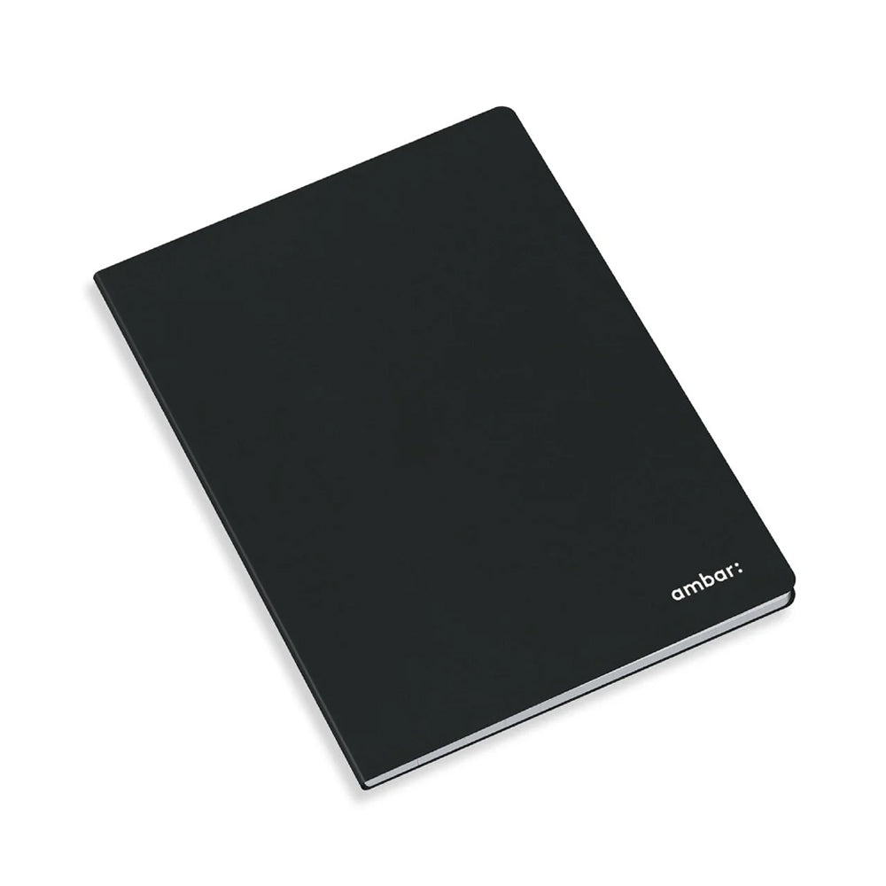 Caderno Agrafado A4 Quadriculado Ambar Preto 80Fls 1un