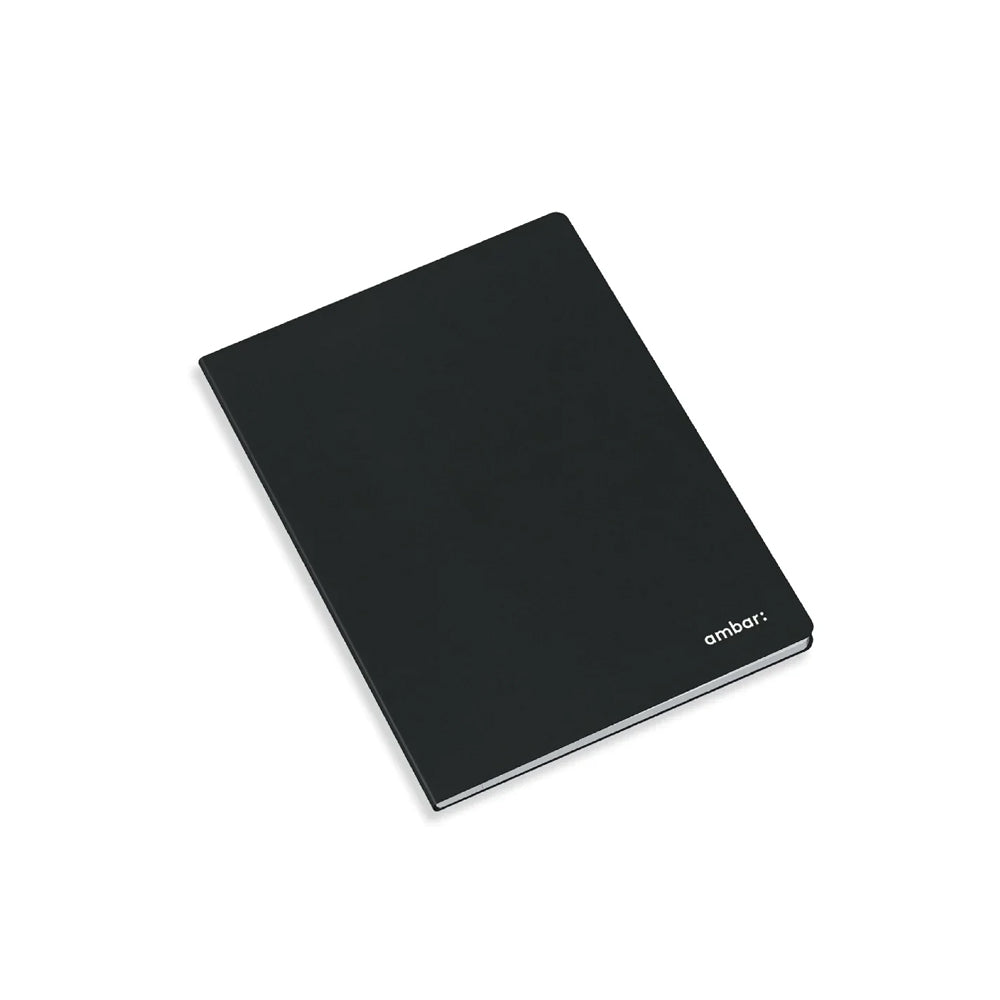 Caderno Agrafado A5 Liso Ambar Preto 80Fls 1un