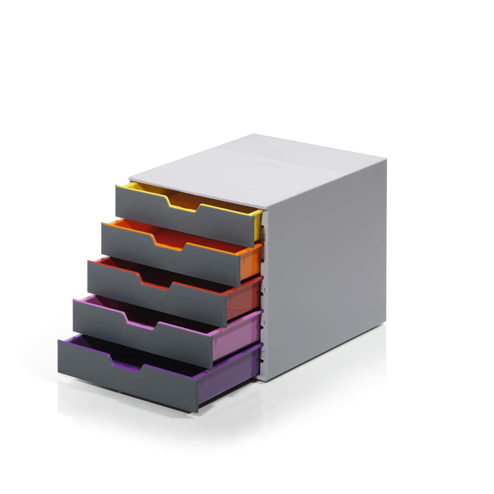 Móvel Secretária 5 Gavetas Durable Multicolor