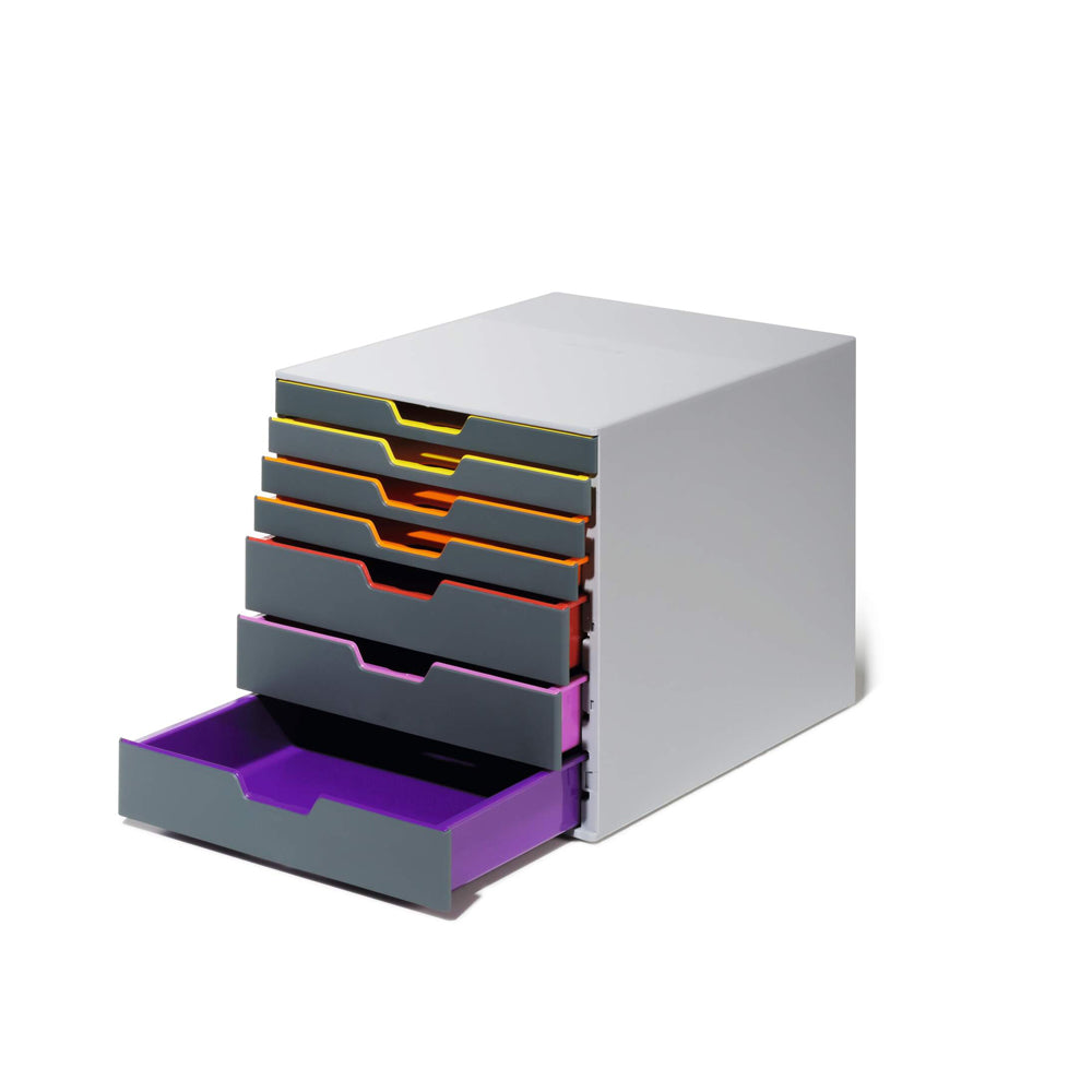 Móvel Secretária 7 Gavetas Durable Multicolor