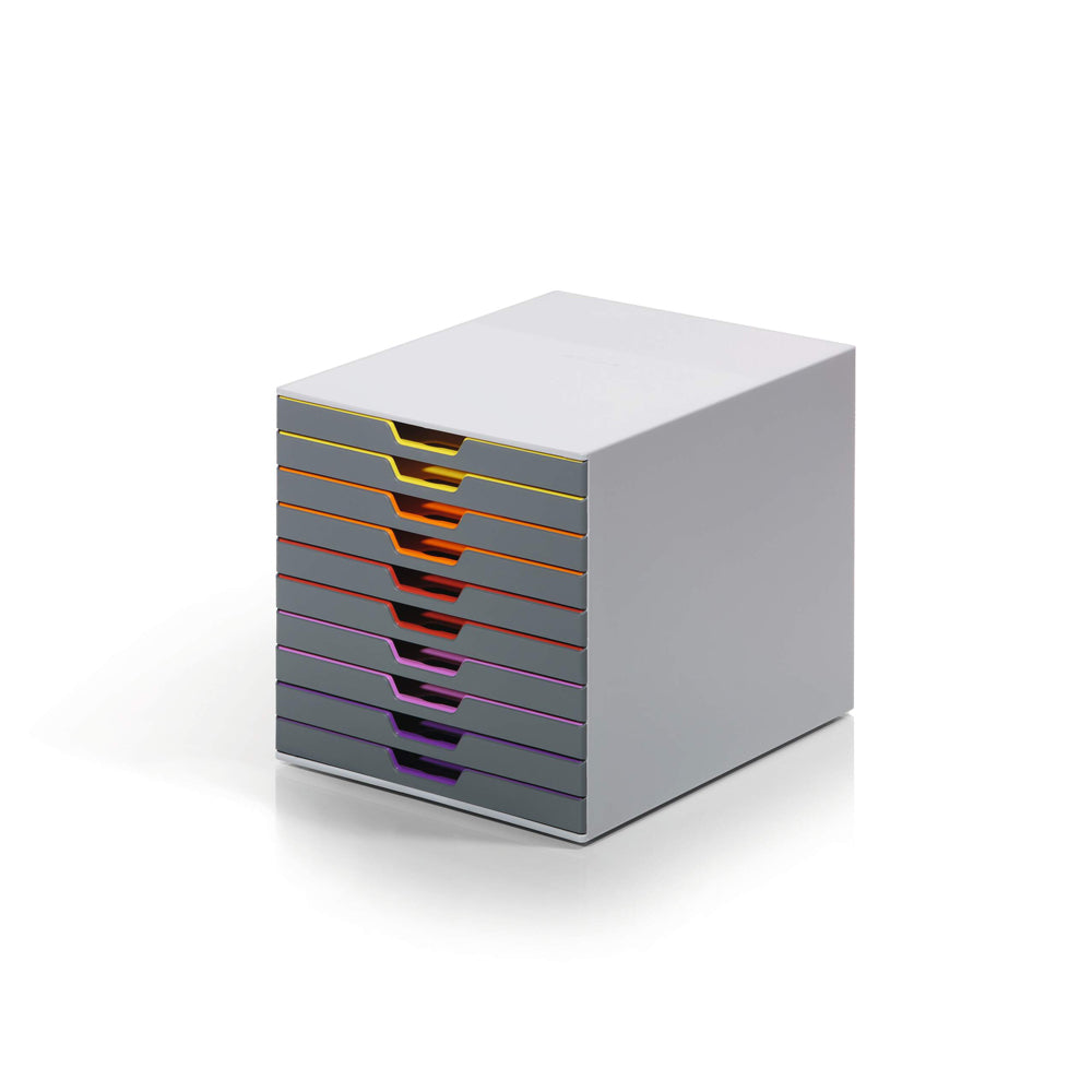 Móvel Secretária 10 Gavetas Durable Multicolor