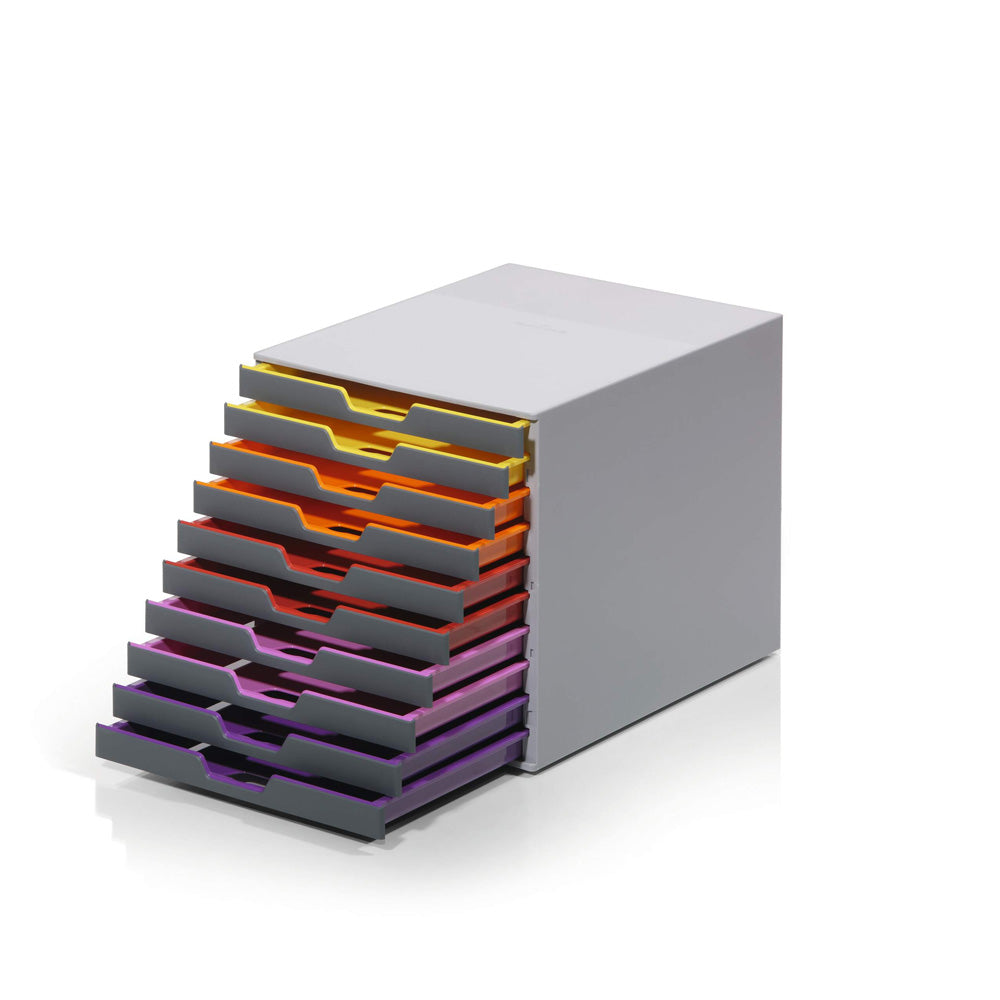 Móvel Secretária 10 Gavetas Durable Multicolor