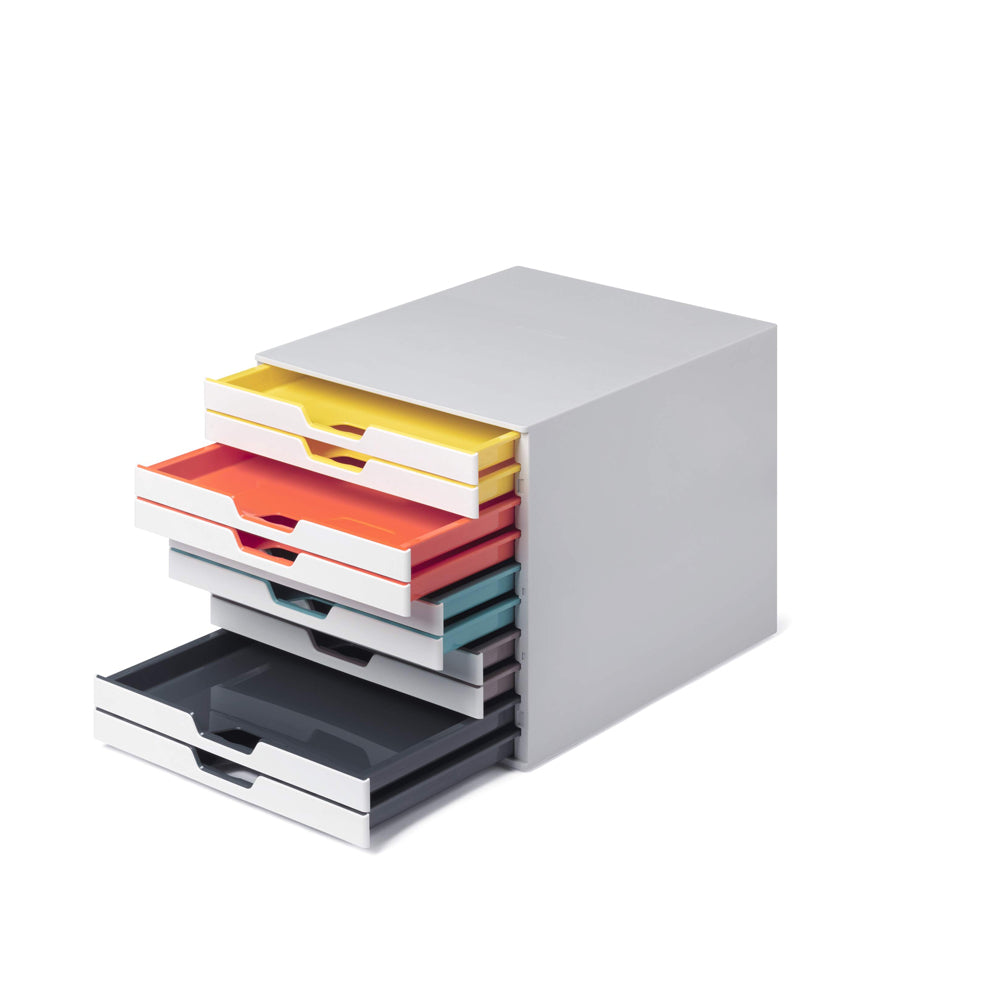 Móvel Secretária 10 Gavetas Durable Multicolor
