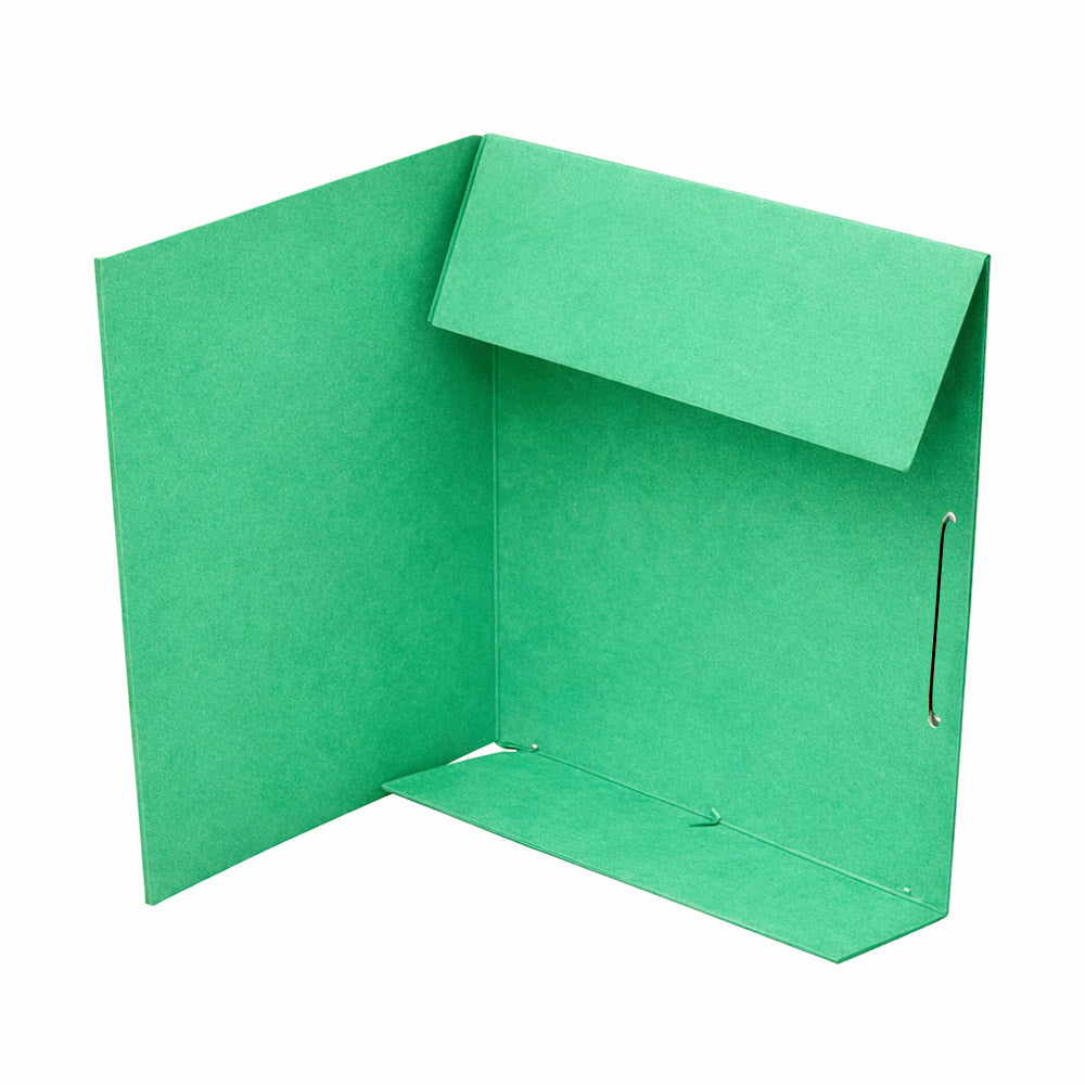 Pasta Cartão Hidraulico A4 Abas/Elásticos Roma19 Verde