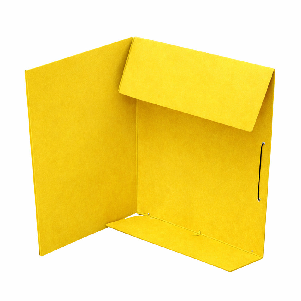 Pasta Cartão Hidraulico A4 Abas/Elásticos Roma19 Amarelo