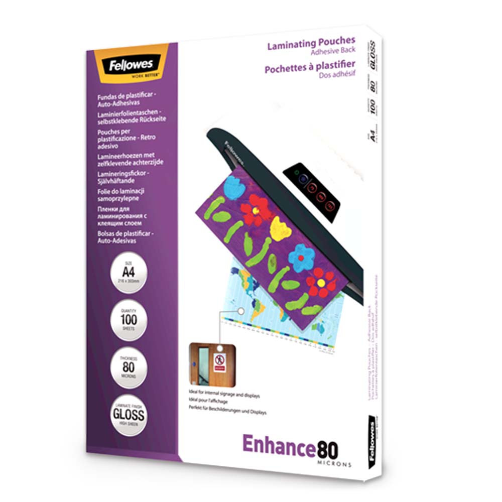 Bolsas de Plastificar A4 220x306mm 80mic Adesivas 100un