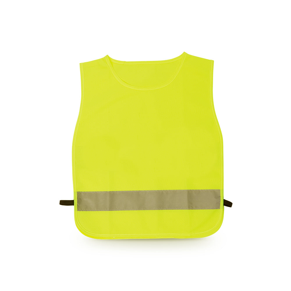Colete Refletor de Alta Visibilidade Amarelo Criança