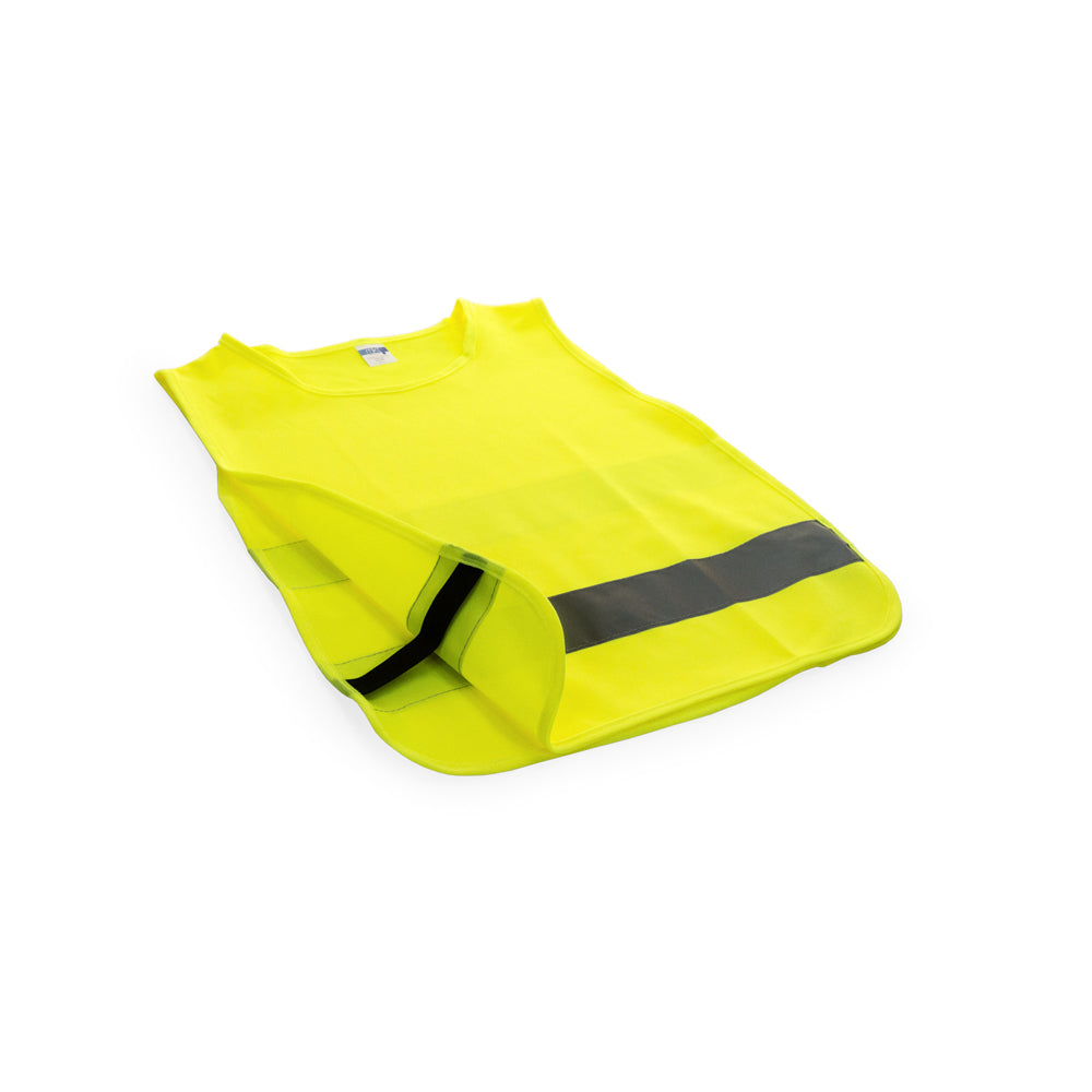 Colete Refletor de Alta Visibilidade Amarelo Criança