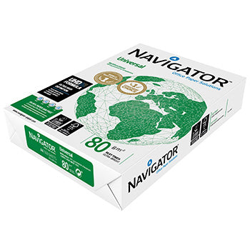 Papel 080gr Fotocopia A4 Navigator Premium 5x500Fls