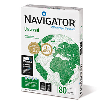 Papel 080gr Fotocopia A4 Navigator Premium 5x500Fls