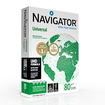 Papel 080gr Fotocopia A4 Navigator Premium 5x500Fls
