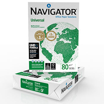 Papel 080gr Fotocopia A4 Navigator Premium 5x500Fls