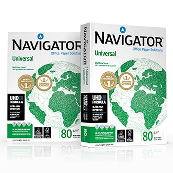 Papel 080gr Fotocopia A4 Navigator Premium 5x500Fls