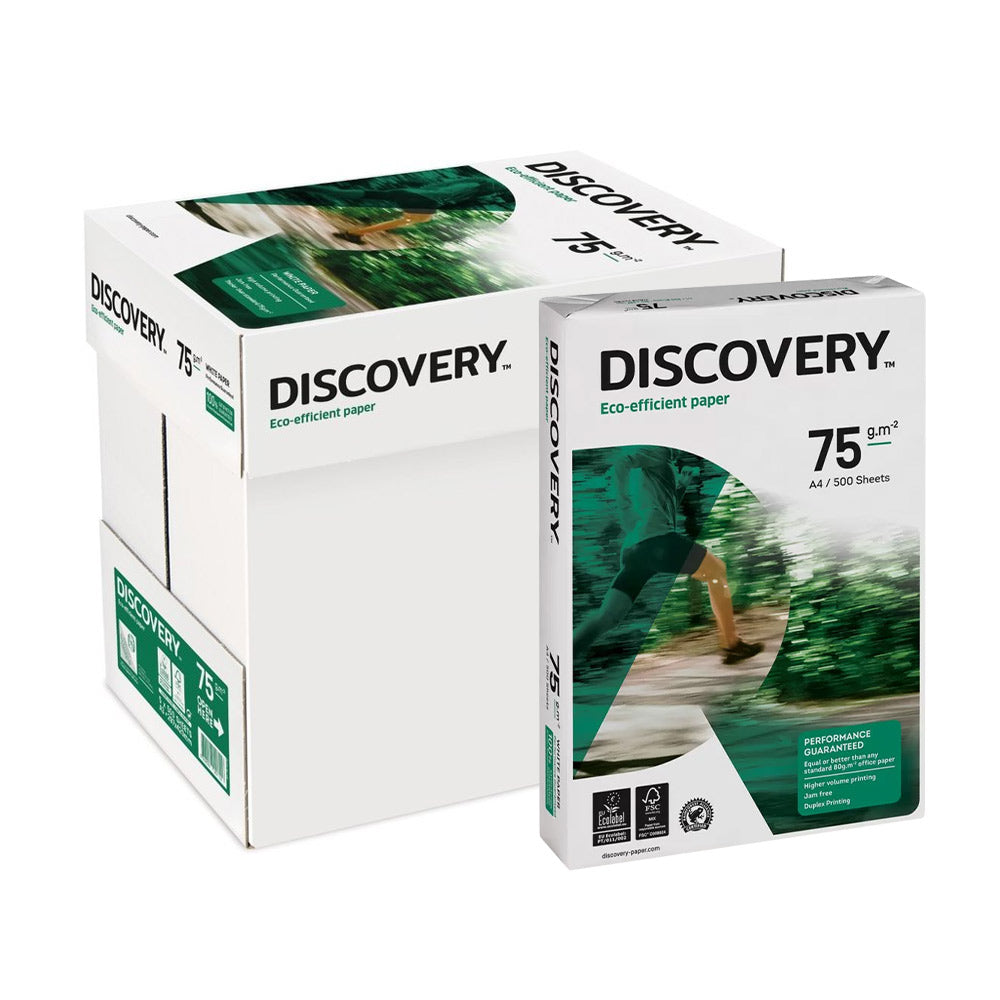 Papel 075gr Fotocopia A4 Discovery by Navigator 5x500 Folhas