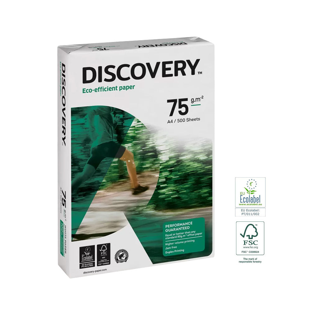 Papel 075gr Fotocopia A4 Discovery by Navigator 5x500 Folhas