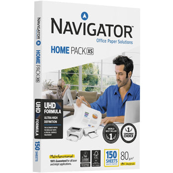 Papel 080gr Fotocopia A4 Navigator Home Pack 1x150Fls